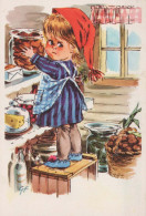 Happy New Year Christmas Children Vintage Postcard CPSM #PAS826.GB - Neujahr