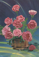 FLOWERS Vintage Postcard CPSM #PAS576.GB - Fleurs