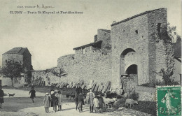 CPA - Cluny - Porte St-Mayeul Et Fortifications - Cluny