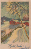 Buon Anno Natale Vintage Cartolina CPSMPF #PKG223.IT - Neujahr