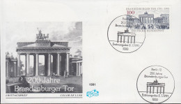 Deutschland Mi.1492 FDC - 200.Jahre Brandenburger Tor - Berlin - Cartas & Documentos