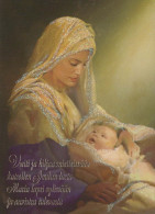 Vergine Maria Madonna Gesù Bambino Natale Religione Vintage Cartolina CPSM #PBP929.IT - Virgen Mary & Madonnas