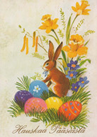 PASQUA CONIGLIO Vintage Cartolina CPSM #PBO481.IT - Ostern