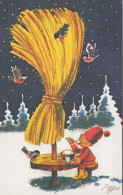 Buon Anno Natale BAMBINO Vintage Cartolina CPSM #PBM274.IT - Nieuwjaar