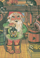 BABBO NATALE Buon Anno Natale Vintage Cartolina CPSM #PBL244.IT - Santa Claus