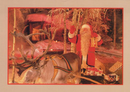 BABBO NATALE Buon Anno Natale Vintage Cartolina CPSM #PBB186.IT - Santa Claus