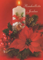 Buon Anno Natale CANDELA Vintage Cartolina CPSM #PBA355.IT - Nieuwjaar