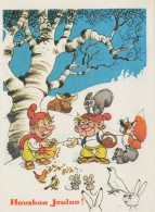 Buon Anno Natale GNOME Vintage Cartolina CPSM #PAY961.IT - Nieuwjaar
