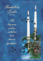 Buon Anno Natale CANDELA Vintage Cartolina CPSM #PAZ355.IT - Nouvel An
