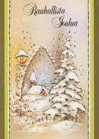 Buon Anno Natale CHIESA Vintage Cartolina CPSM #PAY436.IT - Nieuwjaar