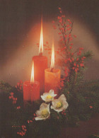 Buon Anno Natale CANDELA Vintage Cartolina CPSM #PAW301.IT - Anno Nuovo