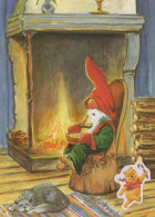 BABBO NATALE Buon Anno Natale Vintage Cartolina CPSM #PAU540.IT - Santa Claus