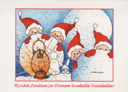 Buon Anno Natale ORSACCHIOTTO Vintage Cartolina CPSM #PAU675.IT - New Year