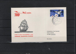 Schweiz Luftpost FFC TAP 4:11:1974 FUNCHAL - ZÜRICH - Eerste Vluchten