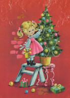 Buon Anno Natale BAMBINO Vintage Cartolina CPSM #PAS830.IT - Nouvel An