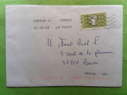 France Lettre Verte Avec Timbre Le Petit Prince,  Antoine De St Saint Exupéry,  " Dessine Moi Un Mouton "  2022 , TB - Storia Postale