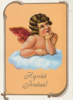 ANGELO Buon Anno Natale Vintage Cartolina CPSM #PAH697.IT - Engel