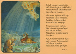 ANGELO Buon Anno Natale Vintage Cartolina CPSM #PAH386.IT - Angels