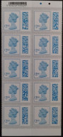 S.G.V4800 ~ BLOCK OF 10 X £2.00p NEW BARCODED DEFINITIVES UNFOLDED & NHM #02942 - Série 'Machin'