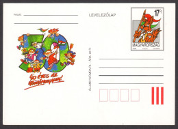 Squirrel  - 1996 HUNGARY - 50th Anniv. Of Pioneer Movement / SCOUT SCOUTS - STATIONERY - POSTCARD - FLAG Tricolor - Briefe U. Dokumente