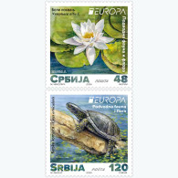 Serbia.2024.Europa CEPT.Underwater Fauna And Flora.2 V. ** - 2024