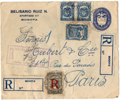 1,71 COLOMBIA, 1925, AIRMAIL, COVER TO FRANCE (MISSING BACK) - Colombia