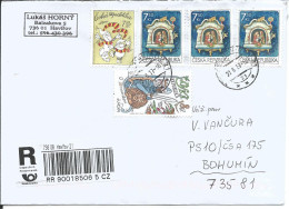 R Envelope Czech Republic Kremilek Vochomurka Braunsweig And Lion Used In 2017 - Natale