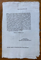 STORIA DELLA SICILIA - PALERMO 4 Febbraio 1758  - Calogero Volpe  Disertato Da SIRACUSA ...connotati.. Arresto.. - Documents Historiques