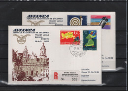 Schweiz Luftpost FFC AVIANCA 29:4:1971  Zürich - Bogota - Premiers Vols