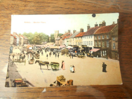 Cpa Royaume Uni Yorkshire Bedale Market Place - Other & Unclassified