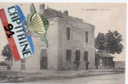 CPA  GAURIAC GIRONDE LA POSTE - Other & Unclassified