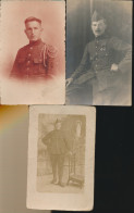 3 FOTOKAARTEN MILITAIREN - Personen