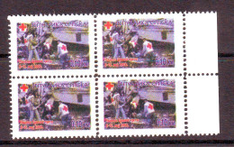 Bosnia:Republika Srpska 2002  Charity Stamp Red Cross  Mi.No.10 Self Adhesive Block Of 4 MNH - Bosnien-Herzegowina