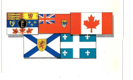 DY48 - CP PRESCOTT PICKUP - DRAPEAUX  CANADA QUEBEC - Autres & Non Classés