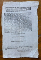 STORIA DELLA SICILIA - PALERMO 19 Dicembre 1757  - FOGLIANI SFORZA D'ARAGONA Morte Regina Di POLONIA ..lutto... - Documents Historiques