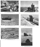 BZ21 - SERIE 6 IMAGES CIGARETTES EILEBRECHT - KRIEGSMARINE U BOOT - SOUS MARINS - 1939-45
