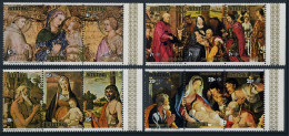 Aitutaki B7-B10 Ac Strips, MNH. Mi 163-174. Christmas 1975.By Pietro Lorenzetti, - Aitutaki