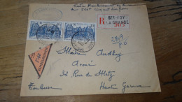 Enveloppe Recommandée, Remboursement - 1949, Ste FOY LA GRANDE ............BOITE1.......... 513 - 1921-1960: Moderne