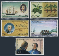 Aitutaki 429-433, MNH. Michel 648-652. Discovery Of Aitutaki By W.Bligh. 989. - Aitutaki