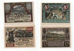 Bad Sulza  50 + 75 Pfennig 1921 UNC - Lokale Ausgaben