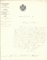 1860 LETTRE DU SOUS PREFET DE PAMIER (09) AU MAIRE DE LABASTIDE DE LORDAT (09) - Collections