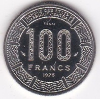 République Du Tchad 100 Francs 1975 Essai, En Nickel , KM# E5 . FDC - Tsjaad