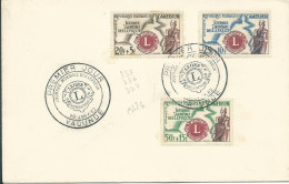 CAMEROUN 95F + 30F  " Journée Mondiale Des Lépreux " PREMIER JOUR DE 1962 LETTRE COVER - Camerún (1960-...)