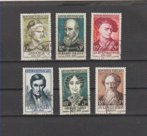 1956 N°1108 à 1113 Célébrités Série Guesde Oblitérés  (lot 133) - Used Stamps