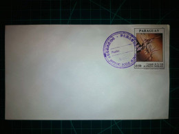 PARAGUAY, Enveloppe Avec Clochette Des "boussoles De Vie" (Alfredo Morales). Année 1991. - Paraguay