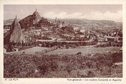 *CPA - 43 - LE PUY EN VELAY - Vue Générale - Les Rochers Corneille Et Aiguihe - Le Puy En Velay