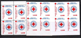 Bosnia:Republika Srpska 2016  Charity Stamp Red Cross  Mi.No.38 A+B+0.50 Self Adhesive Block Of 4 MNH - Bosnia Erzegovina