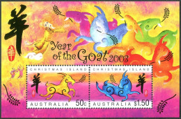 Christmas Island 441a Sheet, MNH. Lunar Year Of The Ram, 2003. - Christmaseiland