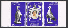 Christmas Isl 87 Ac Strip,MNH.Michel 98-100.QE II Coronation,25th Ann.Swan,Booby - Christmaseiland