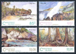 Christmas Isl 350-353, MNH. Mi 384-387. Dolly Beach,Blow Holes,Rain Forest,1993. - Christmas Island